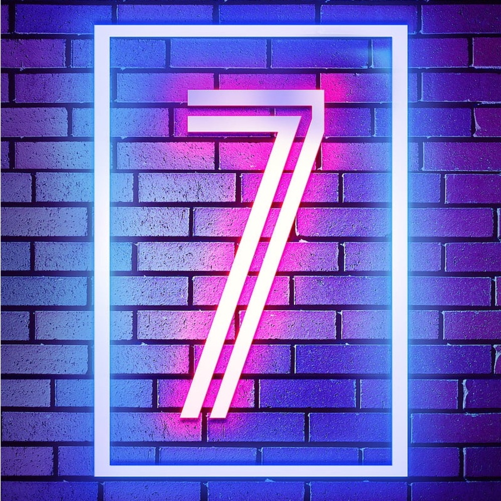 Neon Pink and Blue Wall Art